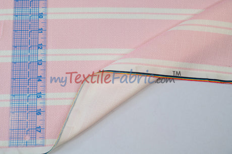 Monarch Stripe Fabric by the Yard | 100% Polyester | 60" Wide |