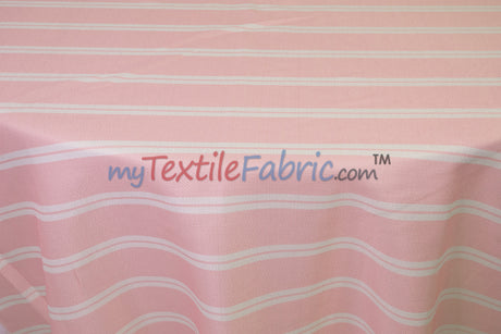 Monarch Stripe Fabric by the Yard | 100% Polyester | 60" Wide |