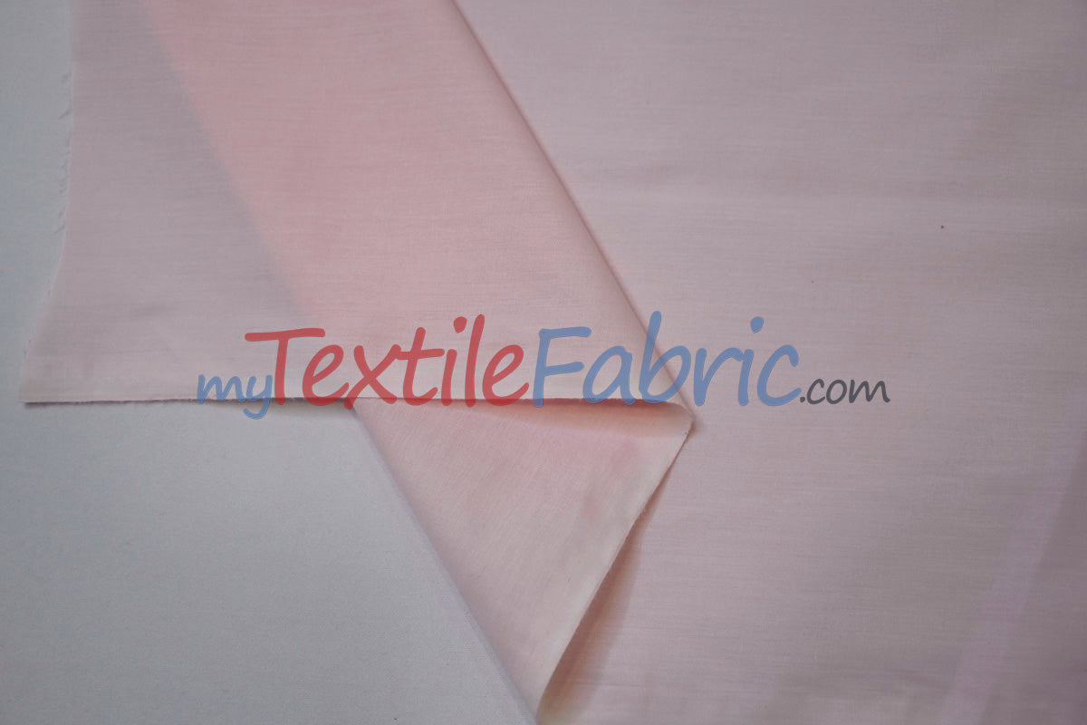 Polyester Cotton Broadcloth Fabric | 60" Wide | Solid Colors | Continuous Yards | Multiple Colors |