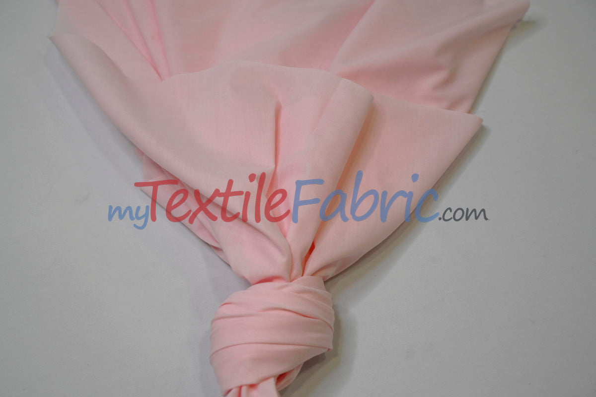 Polyester Cotton Broadcloth Fabric | 60" Wide | Solid Colors | Continuous Yards | Multiple Colors |