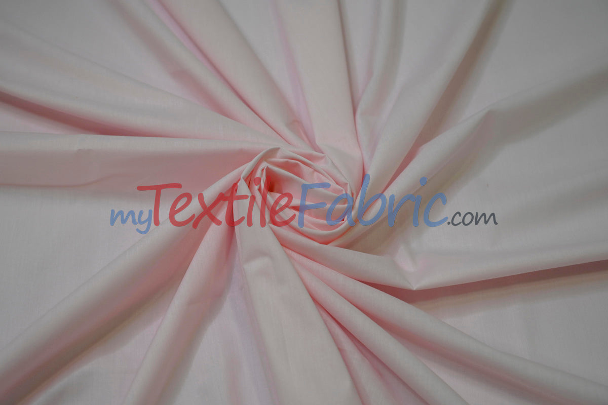 Polyester Cotton Broadcloth Fabric | 60" Wide | Solid Colors | Continuous Yards | Multiple Colors |