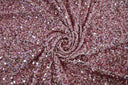 Sequins Stretch Velvet | Sequins on Plush Spandex Velvet | 60" Wide | Multiple Colors |