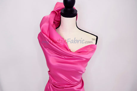 Lamour Satin Fabric | Polyester Matte Satin | Peau De Soie | 60" Wide | Wedding Dress, Tablecloth, Multiple Colors