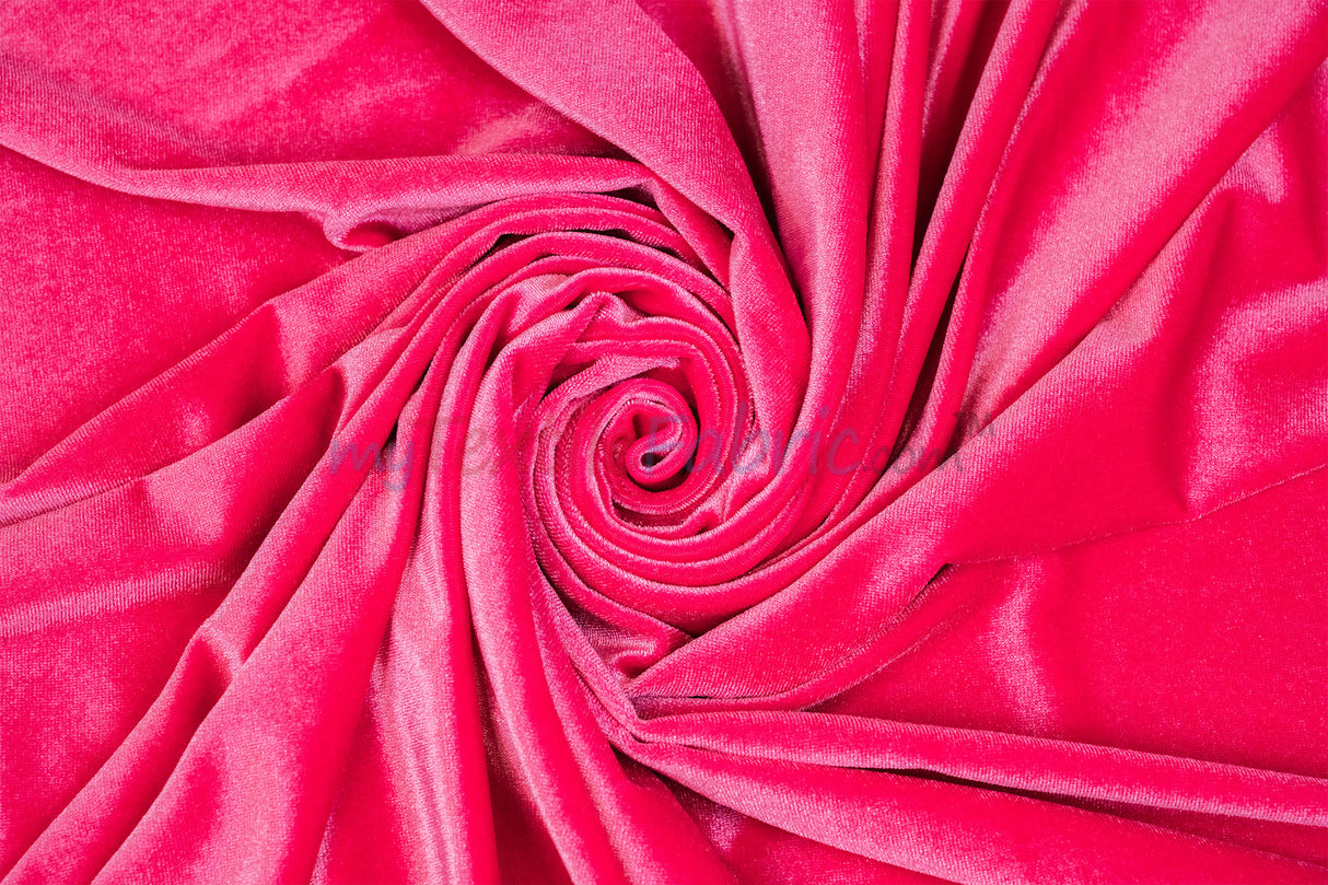 Soft and Plush Stretch Velvet Fabric | Stretch Velvet Spandex | 58" Wide | Spandex Velour for Apparel, Costume, Cosplay, Drapes |