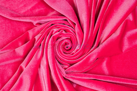 Soft and Plush Stretch Velvet Fabric | Stretch Velvet Spandex | 58" Wide | Spandex Velour for Apparel, Costume, Cosplay, Drapes |