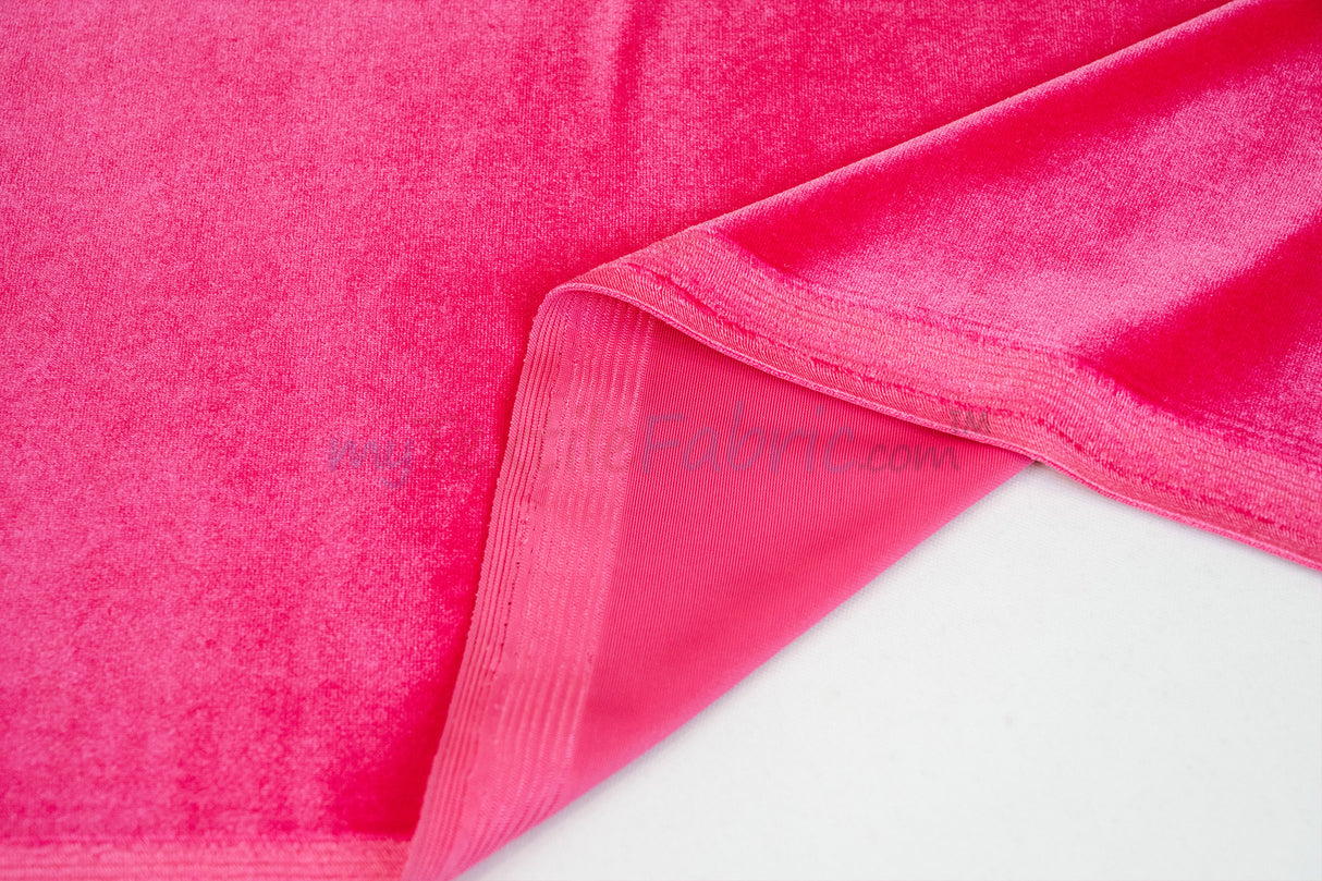 Soft and Plush Stretch Velvet Fabric | Stretch Velvet Spandex | 58" Wide | Spandex Velour for Apparel, Costume, Cosplay, Drapes |