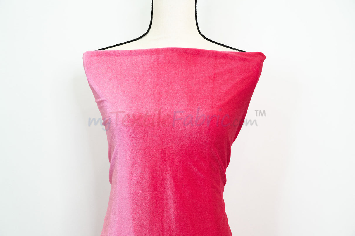 Soft and Plush Stretch Velvet Fabric | Stretch Velvet Spandex | 58" Wide | Spandex Velour for Apparel, Costume, Cosplay, Drapes |