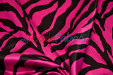 Animal Zebra Satin Fabric | Soft Satin Zebra Charmeuse Fabric | 60" Wide | Multiple Colors |