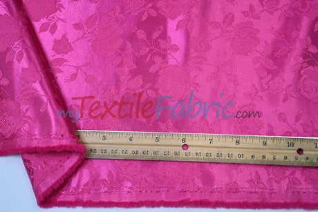 Satin Jacquard - Satin Flower Brocade - Sample Swatch 3x3