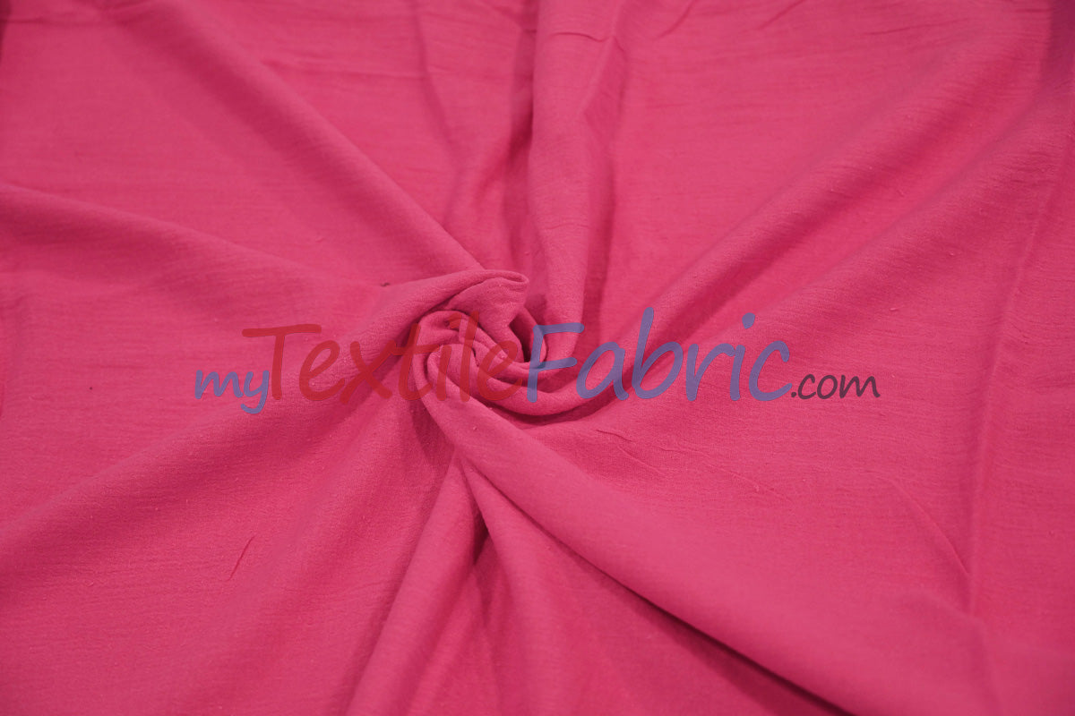 100% Cotton Gauze Fabric | Soft Lightweight Cotton Muslin | 48" Wide | Bolt Pricing | Multiple Colors