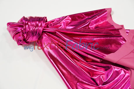 Metallic Foil Spandex Lame | Stretch Metallic Lame | Spandex Lame Fabric | All Over Foil on Stretch Knit | 60" Wide |