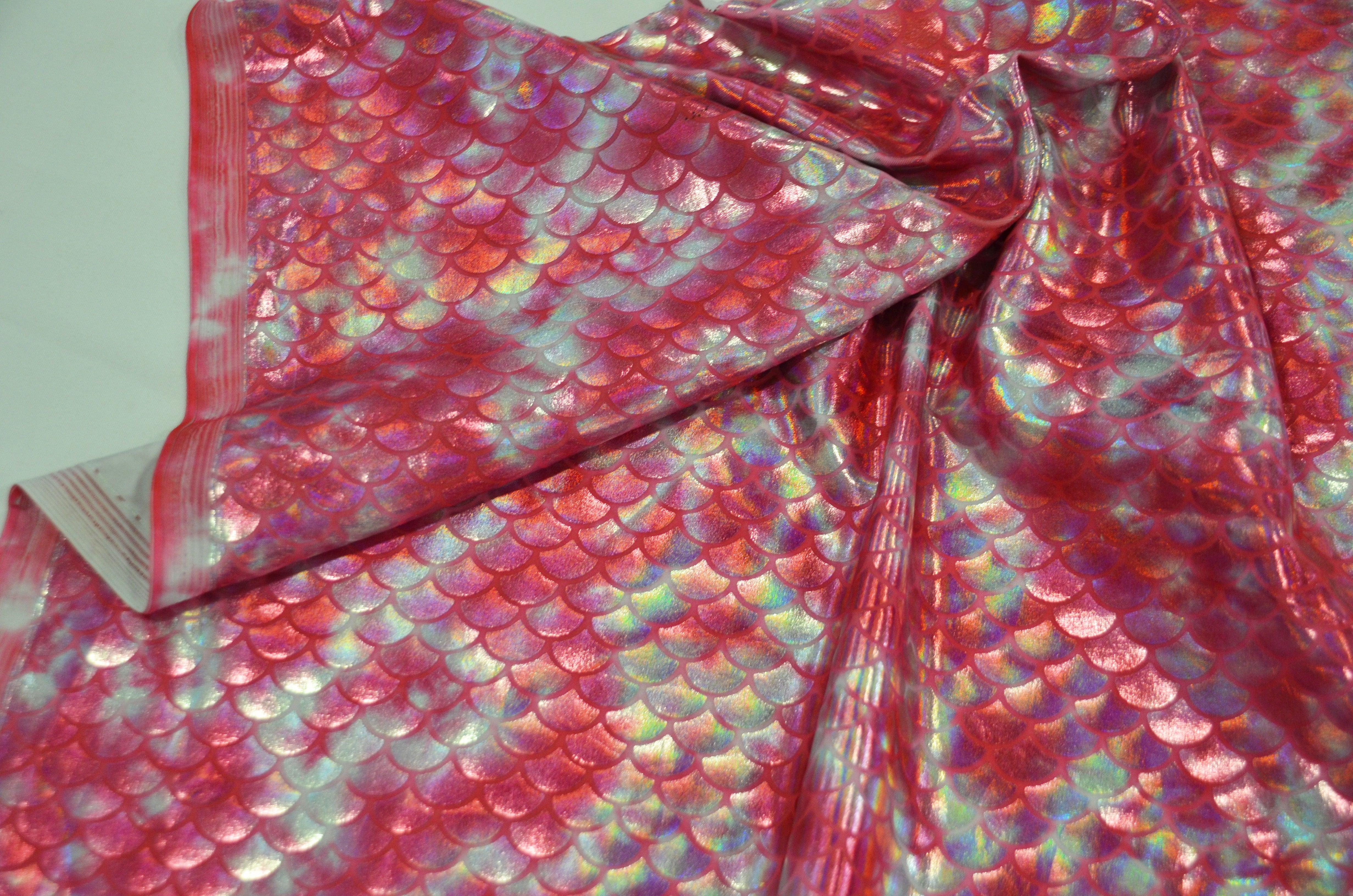 Fabric by the yard - 4 way stretch print Holographic Spandex Fabric outlets