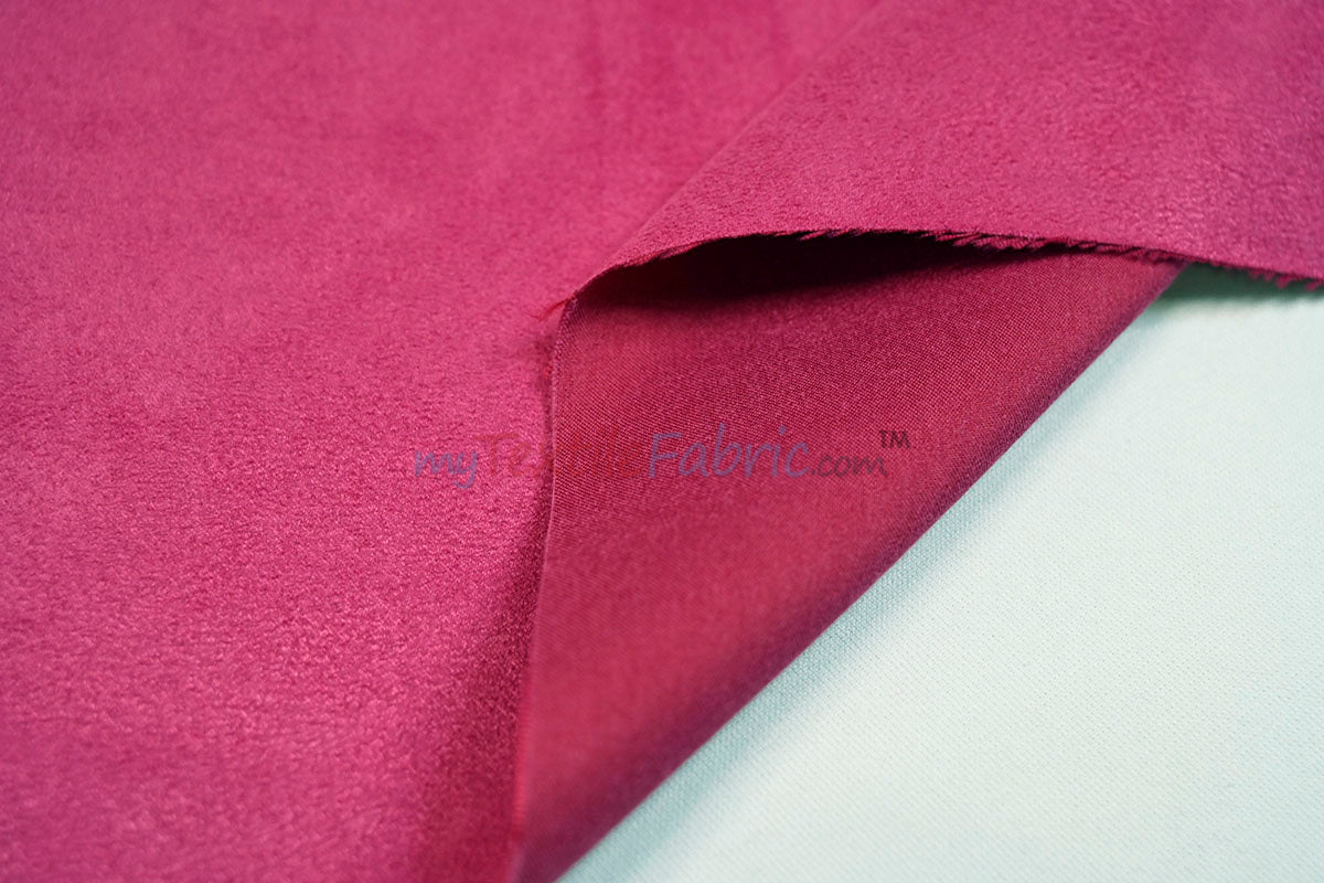 Suede Fabric | Microsuede | 40 Colors | 60" Wide | Faux Suede | Upholstery Weight, Tablecloth, Bags, Pouches, Cosplay, Costume | Continuous Yards |