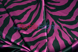 Animal Zebra Satin Fabric | Soft Satin Zebra Charmeuse Fabric | 60" Wide | Multiple Colors |
