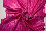 4 Way Stretch Dancewear Fabric | Shattered Hologram Spandex | 58/60" Wide | Multiple Colors |