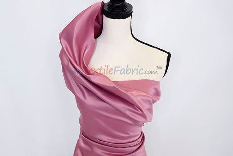 Lamour Satin Fabric | Polyester Matte Satin | Peau De Soie | 60" Wide | Wedding Dress, Tablecloth, Multiple Colors