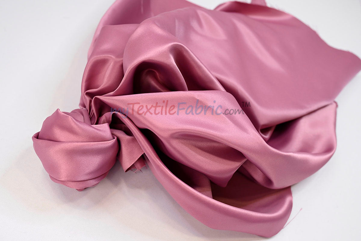 Lamour Satin Fabric | Polyester Matte Satin | Peau De Soie | 60" Wide | Wedding Dress, Tablecloth, Multiple Colors