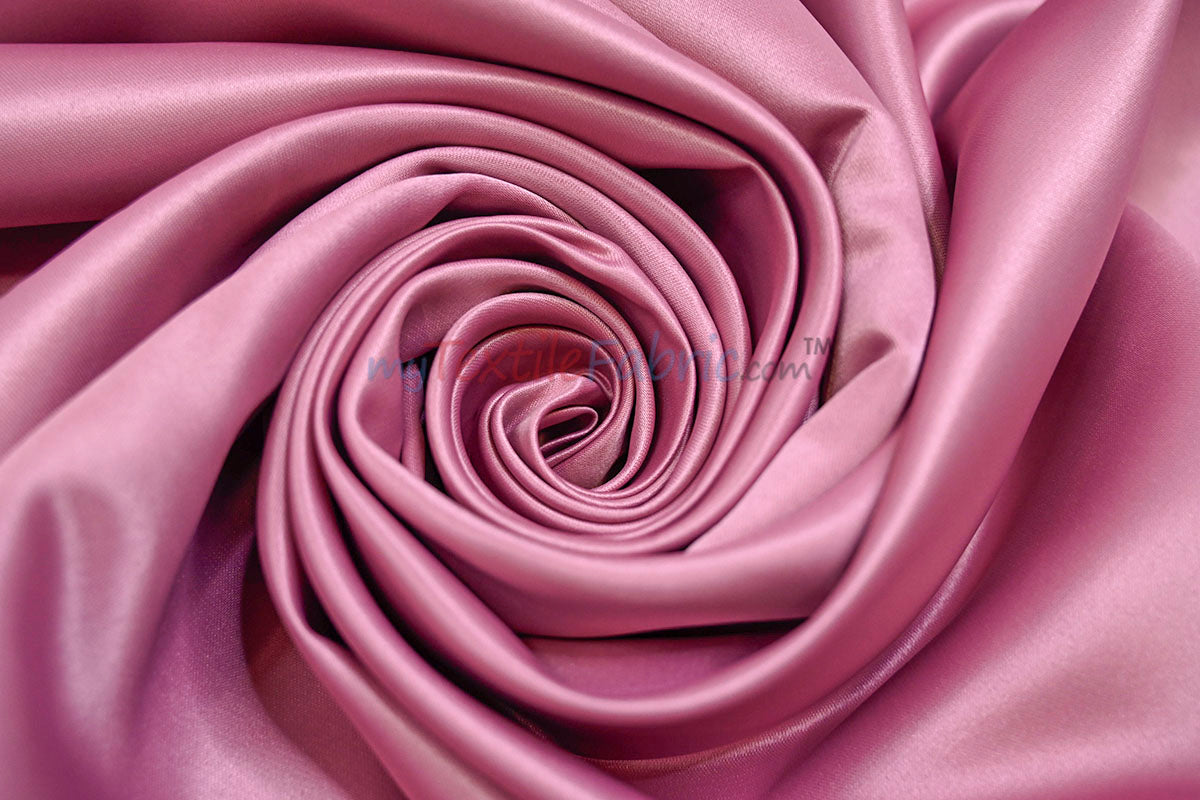 Lamour Satin Fabric | Polyester Matte Satin | Peau De Soie | 60" Wide | Wedding Dress, Tablecloth, Multiple Colors