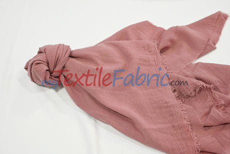 100% Cotton Gauze Fabric | Soft Lightweight Cotton Muslin | 48" Wide | Yards & Bolts