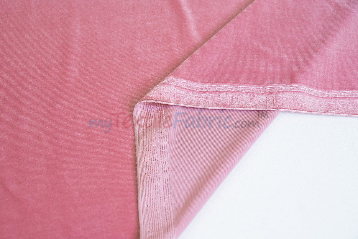 Soft and Plush Stretch Velvet Fabric | Stretch Velvet Spandex | 58" Wide | Spandex Velour for Apparel, Costume, Cosplay, Drapes |