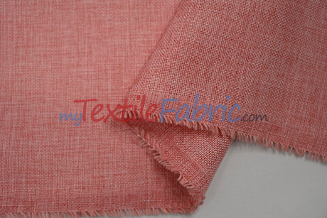 Vintage Linen Fabric | Imitation Burlap Fabric | 60" Wide | Faux Burlap | Vintage Rustic Natural Look Burlap | Washable Burlap Fabric for Decor |