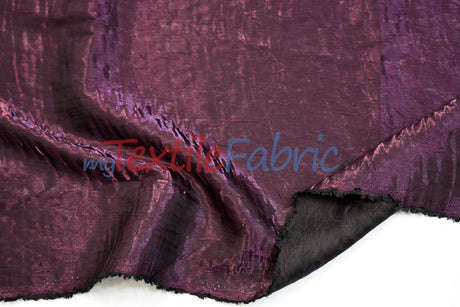 Iridescent Crush Shimmer Fabric | Iridescent Fabric | 54" Wide | Multiple Colors | Yards & Bolts