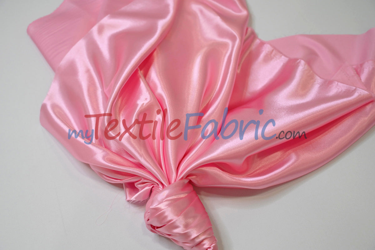 Stretch Charmeuse Satin Fabric | Soft Silky Satin Fabric | 96% Polyester 4% Spandex | Multiple Colors | Yards & Bolts