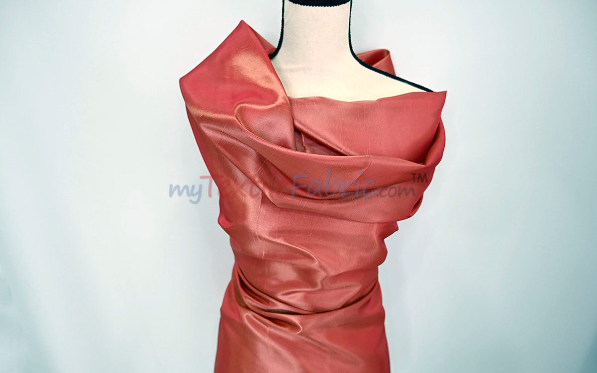 Taffeta Fabric | Two Tone Taffeta Fabric | Non Stretch Taffeta | 60" Wide | Multiple Solid Colors
