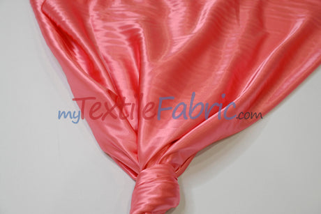 Stretch Charmeuse Satin Fabric | Soft Silky Satin Fabric | 96% Polyester 4% Spandex | Multiple Colors | Yards & Bolts
