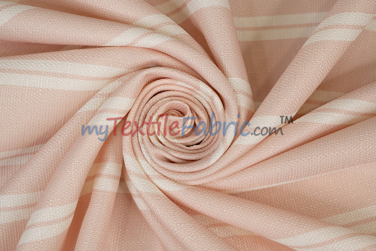Monarch Stripe Fabric by the Yard | 100% Polyester | 60" Wide |