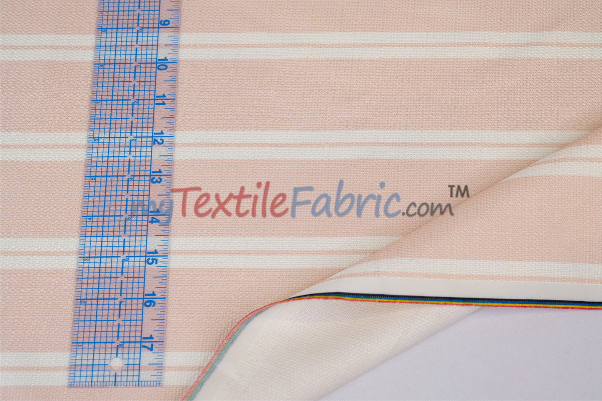 Monarch Stripe Fabric by the Yard | 100% Polyester | 60" Wide |