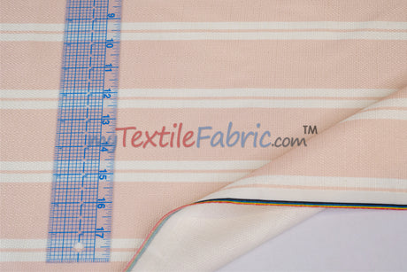Monarch Stripe Fabric by the Yard | 100% Polyester | 60" Wide |