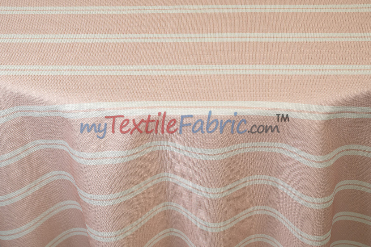Monarch Stripe Fabric by the Yard | 100% Polyester | 60" Wide |