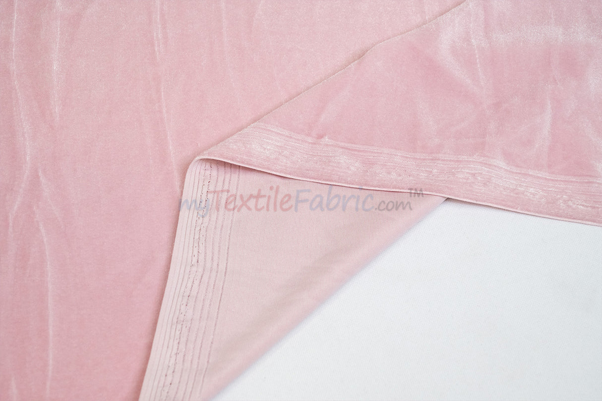 Soft and Plush Stretch Velvet Fabric | Stretch Velvet Spandex | 58" Wide | Spandex Velour for Apparel, Costume, Cosplay, Drapes |