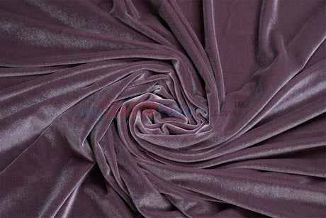 Soft and Plush Stretch Velvet Fabric | Stretch Velvet Spandex | 58" Wide | Spandex Velour for Apparel, Costume, Cosplay, Drapes |