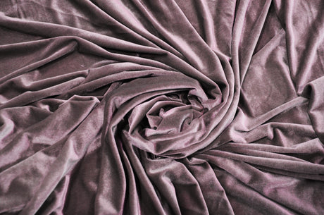 0586 VICTORIAN MAUVE STRETCH VELVET