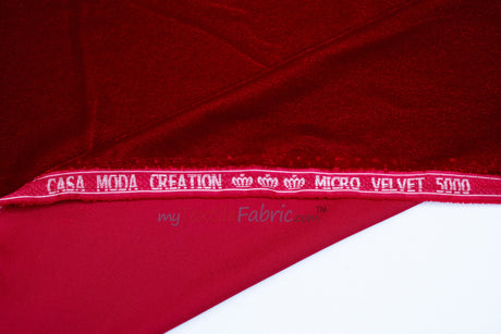 Micro Velvet Fabric by the Yard | Crown Velvet | 45" Wide | Multiple Colors |