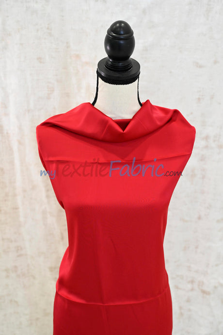 Double Sided Satin Fabric | 60" Wide | Luxurious Glossy Satin for Apparel & Décor