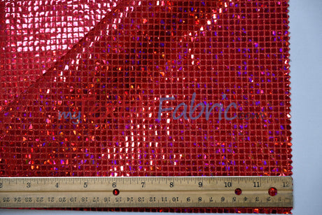 Holographic Mini Square Sequins | 45” Wide | Lightweight Sequin Fabric for Costumes & Apparel