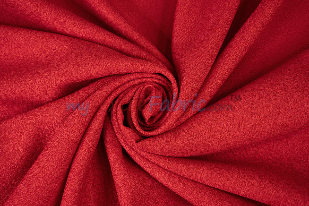Polyester Crepe Fabric by the Yard | 100% Polyester | 60" Wide |