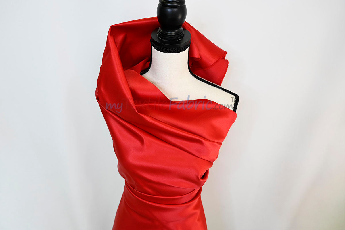 Lamour Satin Fabric | Polyester Matte Satin | Peau De Soie | 60" Wide | Wedding Dress, Tablecloth, Multiple Colors