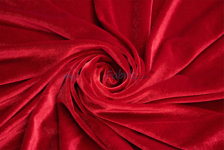 Soft and Plush Stretch Velvet Fabric | Stretch Velvet Spandex | 58" Wide | Spandex Velour for Apparel, Costume, Cosplay, Drapes |