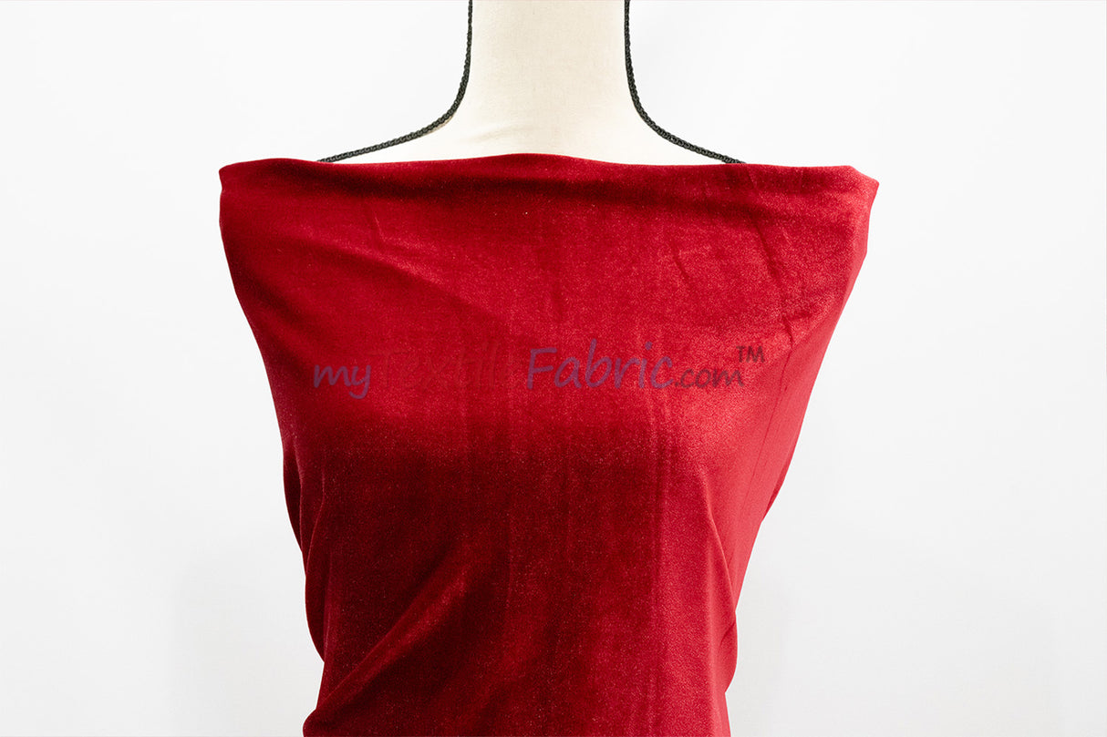 Soft and Plush Stretch Velvet Fabric | Stretch Velvet Spandex | 58" Wide | Spandex Velour for Apparel, Costume, Cosplay, Drapes |