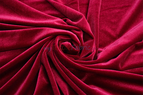 Soft and Plush Stretch Velvet Fabric | Stretch Velvet Spandex | 58" Wide | Spandex Velour for Apparel, Costume, Cosplay, Drapes |