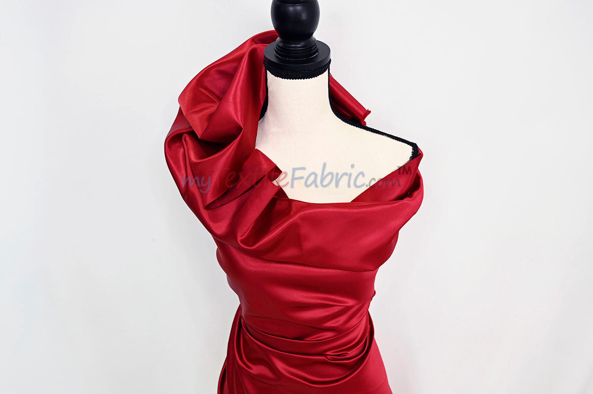 Lamour Satin Fabric | Polyester Matte Satin | Peau De Soie | 60" Wide | Wedding Dress, Tablecloth, Multiple Colors