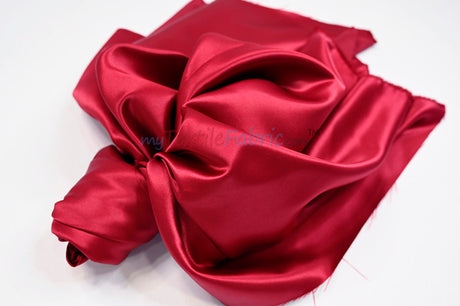 Lamour Satin Fabric | Polyester Matte Satin | Peau De Soie | 60" Wide | Wedding Dress, Tablecloth, Multiple Colors