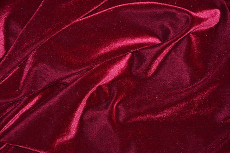 0627 CRANBERRY STRETCH VELVET