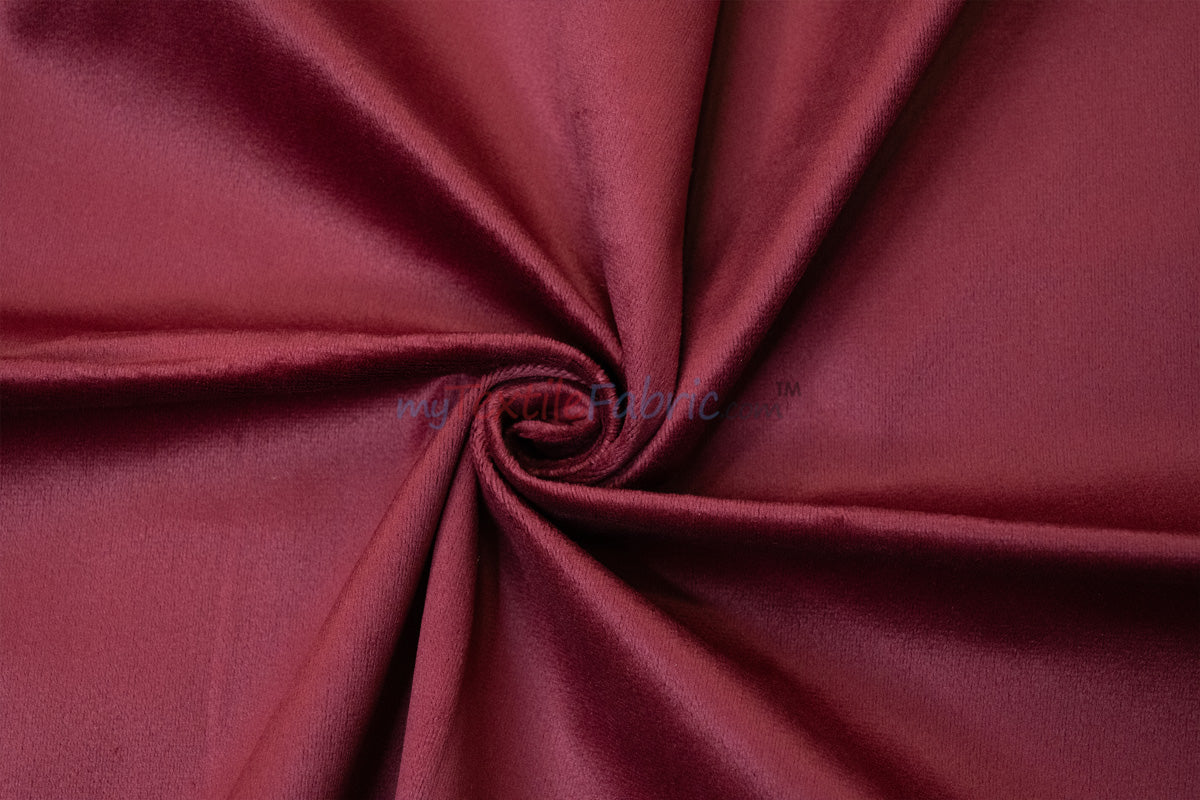 Extra Wide Fire Retardant Drapery Velvet Fabric by the Yard | 118" Wide | Multiple Colors |