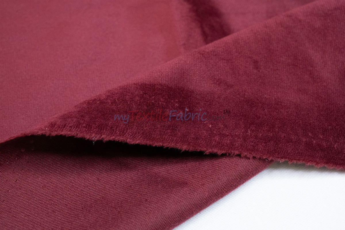 Extra Wide Fire Retardant Drapery Velvet Fabric by the Yard | 118" Wide | Multiple Colors |
