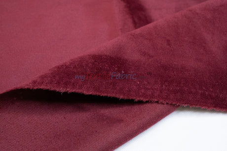 Extra Wide Fire Retardant Drapery Velvet Fabric by the Yard | 118" Wide | Multiple Colors |